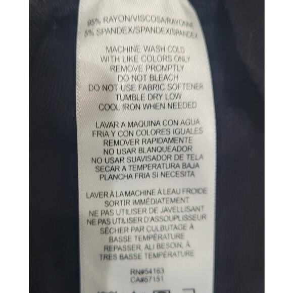 Calvin Klein Color Block Stretch Tunic Blouse Small Asymmetrical Modern Capsule - Picture 9 of 10